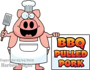 BBQ Pulled Pork DECAL (CHOOSE YOUR SIZE) Food Truck Concession Vinyl Sticker