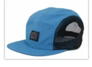 Levi's Crunchy Nylon Camp Hat Blue Black Mesh Cap Adjustable New with Tags Levis