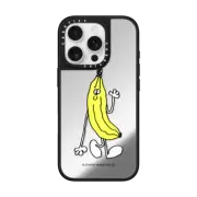 iPhone 16 Pro Mirror Case MagSafe Compatible Stefan Marx- Banana (Black Outline)