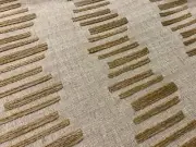 LEE JOFA / THREADS SESAME "VIRTUOSO" ITALIAN GEOMETRIC STRIPE CHENILLE FABRIC