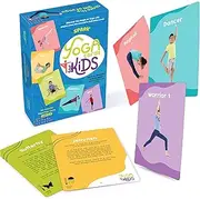 Yoga Cards for Kids - 100 Poses With Real Life Photos, Kid-Friendly Positions for Home and Gym Use, Activities, Beginner-Advanced, Promotes Mindfulness and Relaxation