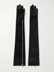 [Alessandra Rich] Alessandra Rich - Patent-leather Gloves - Black - M M Black