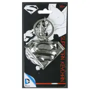 Superman Logo Pewter Keychain