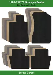 Lloyd Berber Front & Rear Row Carpet Mats for 1980-1997 Volkswagen Beetle