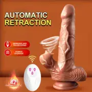 Remote Control Realistic Dildo Vibrator Heating Thrusting Sucking Clit Sex Toys