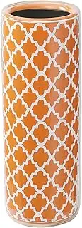 HOZUSO Porcelain Ceramic Umbrella Stand Umbrella Holder Modern Style Floor Vase for Storing Canes Walking Sticks for Entryway Indoor Decor 24‘’High