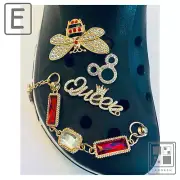 4pc Crocs Charm Luxury Designer Crocs Charms for Croc Premium Bling Jewelry