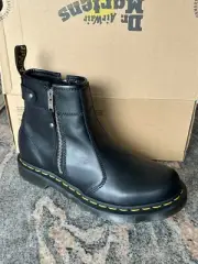 Doc Martens 2976 Women’s Black Leather Nice Twin Zip New NIB Size 9 EU 41