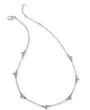 Charter Club Silver-Tone Crystal Cluster Statement Women's Necklace, 16", $44.50