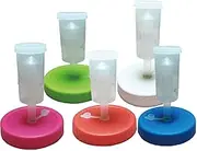 Shengsenfu Fermentation Lids, Mason Tank Fermentation Lids, Fermentation Kit for Wide Mouth Jars, 5 Plastic Fermenting Lids with 5 Airlocks, 5 Silicone Grommets, 5 Silicone Rings, Air Lock Burp Lids