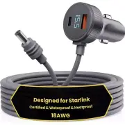 Vehicle Power Cable Cigarette Lighter Adapter DC12-24V For Starlink Mini Antenna