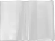 iplusmile 10Pcs Clear Book Covers for A5 Size Book, Transparent Waterproof Plastic Book Sleeve Notebook Protector, Binder Protection Cap