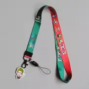 Zoro Keychains Id Cell Phone Neck Strap Action Figure Toy Kawaii Doll Kids