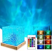 FayrVind Northern Lights Wave Cube Lamp, Galaxy Light Projector Night Light for Teenage Room Decor, Luminorthe Cube Lamp for Bedroom Decor Kids Mood Lighting,16 Colors RGB Auror Ocean Wave Projector