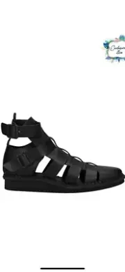 Y-3 YOHJI YAMAMOTO $979 Leather Gladiator Shoes US13 UK12 EU46 Made in Japan