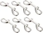 COLLBATH Zinc Alloy Snap Hooks 6pcs Pet Leash Hooks Double-Ended Clip Straps for Dog Collars Backpacks