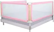 Bed Rails Beds Guard with Ventilated Mesh Adjustable in Height for Convertible Crib Support Vertical Lifting, 3 Sides