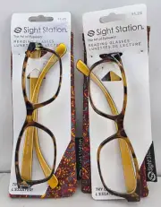 Sight Station reading glasses heather gold/tor +1.25 by foster grant ( 2 pc )