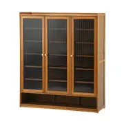 Oikiture Shoe Cabinet 3 Doors Shelf Shoes Storage Rack Organiser Brown