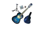 Axiom Children's Guitar Pack - 3/4 Size Blue Beginner Guitar