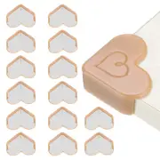 Corner Protectors 24Pcs Table Corner Protectors(Heart-shaped, Brown)