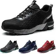 [TQGOLD] Unisex Safety Shoes Men Women Work Shoes Lightweight Protective Shoes Steel Cap Shoes Sporty Non-Slip Breathable