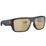 Costa Taxman Matte Blk Sunglasses w/Sunrise Silver Mirror 580G 06S9116-91160359
