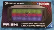 Replay Audio Prism One Wireless Rhythmic LED Portable Speaker RPA-BTLED1BK, New