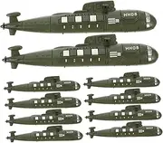 VICASKY Realistic Plastic Toys for Boys and Girls Army Boat Decor for Boys