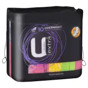 U by Kotex Pad Maxi Overnight with Wings 10 Maximum Protection