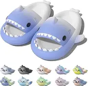 Jfxgjuv Shark Slides Kids, Boys Girl Cloud Shark Slides Non-Slip Novelty Open Toe Sandals Thick Sole Beach Pool Shower Shoes Slippers