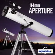 Astronomical Telescope 114mm Aperture w/3 Eyepieces 675x Zoom HD High Resolution
