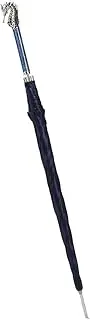 WLLKIY Gentleman's Long-Handled Umbrella, Creative Animal Head Alloy Resin Handle, Sun And Windproof Business Golf Umbrella, Stainless Steel Ribs