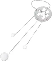 MINAOLULUS Dog Paw Memorial Keepsake Elegant Suncatcher for Home Decor Pet Present for Remembering Beloved Pets Artisan Crafted