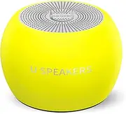 [Fashionit] U Boost Speaker | Glow in Dark | Stylish Small Portable Wireless Bluetooth 5.0 | Built-in Mic & Remote Shutter | Perfect Speaker for Parties, Travel! Rich Sound & Big Bass | Glow Yellow