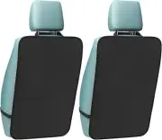 2 Pack Auto Seat Back Kick Protectors Large Kick Mats for Car Waterproof Autom