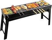 Portable Small Oven Charcoal BBQ Grill Outdoor, Folding Portable, for Outdoor Cooking Camping Beach Traveling Picnic Backyard
