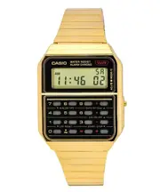 Casio Vintage Digital Calculator Golden Stainless Steel CA-500WEG-1A Mens Watch