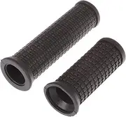 2PCS Bike Bicycle Long/Short Handlebar Grips for Twising Shifter, Shockproof Anti Slip MTB Parts, Cycling Parts and Components Anti Slip Soft TPR Rubber Handlebars, Headsets and Stems(Black)