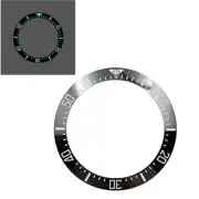 Strong Ice Blue Luminous Watch Bezel 40MM Ceramics Watch Bezel Upgrade Parts