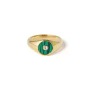 Koda Gold Ring - Malachite