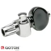 Gotoh SPBJ-5-AIB 5th String BANJO Tuning Key 13:1 w/ Black Knob - CHROME