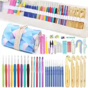 116 PCS Ergonomic Crochet Hook Set with Case Crochets Hook Kit Crochet Needle...