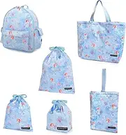 COLORFUL CANDY STYLE NT804600 Disney Kindergarten Entrance School Entrance 6-Piece Set, Lesson Bag, Quilting (Gusseted), Shoe Case, Drawstring Bag, Gymnastics Clothing Bag, Lunch Bag, Cup Bag, Small