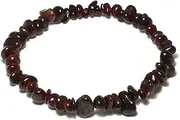 [CrystalAge] Garnet Gemstone Chip Bracelet