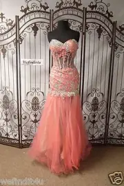V510 BLUSH 9731 SZ 6 BITTERSWEET $525 PROM PAGEANT FORMAL GOWN DRESS