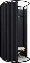 Fitting Room Portable Clothing Store Dressing Room Boutiques Cloakroom with Metal Landing Track Fitting Room Used in Mall and Office for Privacy Protection