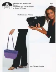 Plymouth Knitting Pattern P475 Galway Felted Bags with Novelty Eyelash Yarns