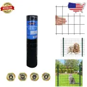 16GA Black PVC Coated Welded Wire Mesh - 3" x 2" Openings for Garden Use
