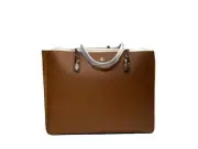 Tory Burch Blake Mixed Mate Tote Color Brown Multi